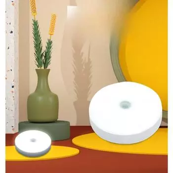 Светодиодный интеллектуальный датчик тела, зарядный USB-светильник, магнитный ночник, шкаф для кормления, коридор, спальня, датчик света warm light