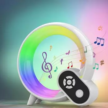 Светодиодный интеллектуальный ночник-будильник с имитацией восхода солнца, будильник с белым шумом, лампа для сна у кровати