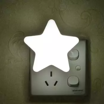 Светодиодный контрольный свет Звезда Детский ночник Спальня Интеллектуальный свет Ночь US белый