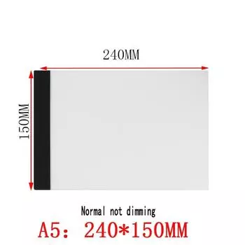 Светодиодный коврик для алмазной живописи, световая доска с питанием от USB, цифровой световой короб для планшета для рисования, доска для рисования A5, планшет для рисования A4