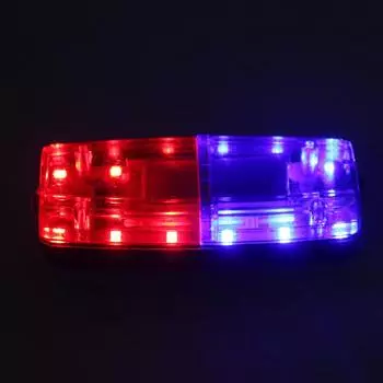 Светодиодный красный, синий предостерегающий мигающий полицейский светильник на плече, перезаряжаемый