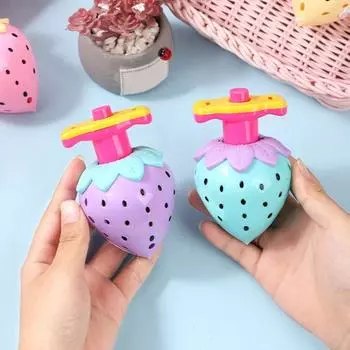 Светодиодный мигающий спиннер для снятия стресса без заусенцев, портативный, светящийся, фруктовый спиннер для мальчиков и девочек, вращающаяся игрушка в подарок на день рождения, кончик пальца