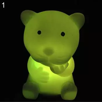 Светодиодный мигающий светодиодный светильник Yousheng в форме животного, меняющий декор, ночник