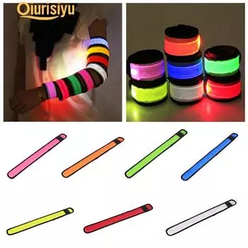 Светодиодный мигающий световой браслет Реквизит для вечеринки L красный