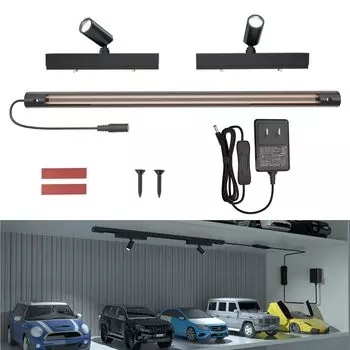 Светодиодный мини-прожектор Hensam, непрямое освещение, дневной свет, светильник для шкафа, не требующий строительства, стильное освещение своими руками, небольшой магнитный рельсовый светильник, угол наклона