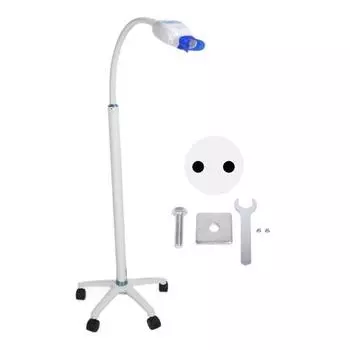 Светодиодный мобильный светильник для отбеливания зубов, холодный свет, 8 светодиодов, регулируемый торшер для отбеливания зубов, 110240 В, вилка европейского стандарта EU Plug