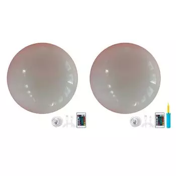 Светодиодный надувной светящийся пляжный мяч, водные виды спорта, светящаяся плавающая лампа для вечеринки 40CM Basics set