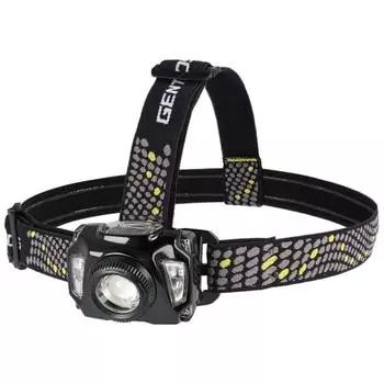 Светодиодный налобный фонарь GENTOS [Яркость 500 люмен/Практичное освещение 3 часа/Защита от пыли/брызг] Использует 3 батарейки ААА или специальный аккумулятор (