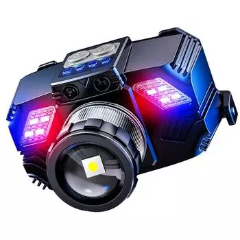 Светодиодный налобный фонарь, перезаряжаемый налобный фонарь с датчиком движения, масштабируемый налобный фонарь для кемпинга на открытом воздухе, бега, велоспорта, рыбалки