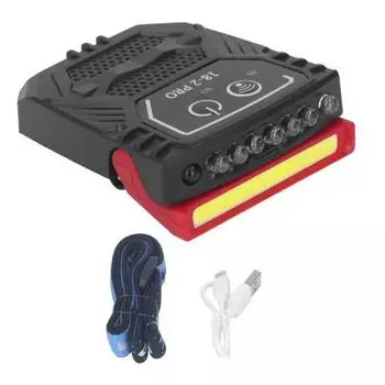 Светодиодный налобный фонарь, перезаряжаемый, водонепроницаемый, яркий, с датчиком движения, для кемпинга, велоспорта, бега, рыбалки