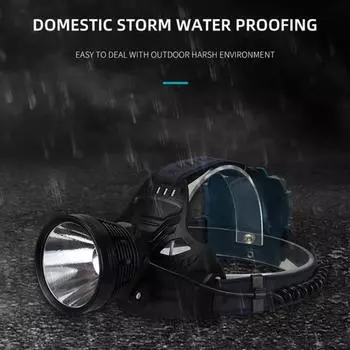 Светодиодный налобный фонарь с зарядкой высокой мощности через USB, высокая водонепроницаемость, яркость, прожектор для ночной рыбалки на открытом воздухе