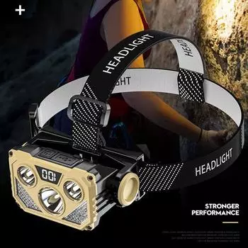 Светодиодный налобный фонарь Супер яркий специальный перезаряжаемый светодиодный налобный фонарь для бега, кемпинга, пешего туризма зелёный