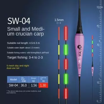 Светодиодный наноэлектронный светящийся поплавок для морской рыбалки, аксессуары для морской рыбалки 04
