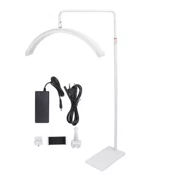 Светодиодный напольный светильник 3000K до 6000K 28 дюймов 50 Вт регулируемая высота 320 ламповых чипов полумесяц свет 100240 В