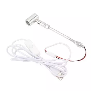 Светодиодный напольный светильник для ювелирных изделий, вращающийся на 180 градусов, 100 лм, угол луча 25 градусов, USB 1 Вт, прожектор для витрины