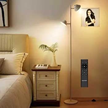 Светодиодный напольный светильник Joyly Home мощностью 20 Вт с пультом дистанционного управления, стильный напольный светильник с непрямым светом и сенсорной подсветкой, подходящий для белого света, управления, освещения, белый