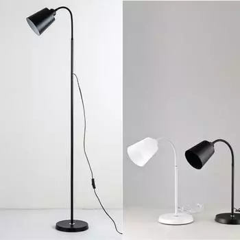 Светодиодный напольный светильник, сменный светильник для чтения, регулируемая настольная лампа, внутреннее освещение спальни, прикроватное освещение, светодиодная лампа e27 белый