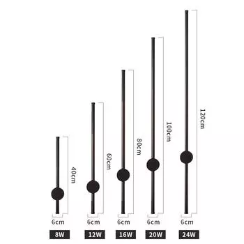 Светодиодный настенный светильник AC85-265V, современный длинный настенный светильник для дома, спальни, лестницы, гостиной, дивана, фоновое освещение, декоративная лампа Warm White (2700-3500K)