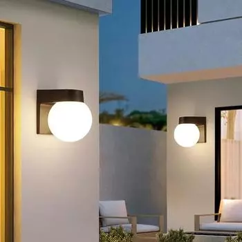 Светодиодный настенный светильник бра, водонепроницаемый IP55, садовый светильник для крыльца, отеля, дома, гостиной, улицы, ванной комнаты, настенный светильник warm light