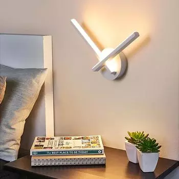 Светодиодный настенный светильник для спальни, прикроватные светильники, скандинавский, простой, теплый, проход, творческая личность, гостиная, фон, настенный, подвесной Warm White (2700-3500K)