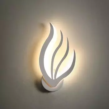 Светодиодный настенный светильник Goeco для помещений, акриловый белый, 36,5*19 см, современный теплый свет 13 Вт, 220 В, 3000 К, для лестницы, прихожей