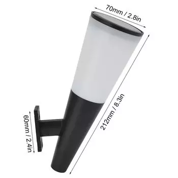 Светодиодный настенный светильник на крыльце на солнечной батарее IP65 RGBW, меняющий цвета, солнечная лампа, уличный настенный светильник для входной двери, водостока, балкона, лестницы 1pc