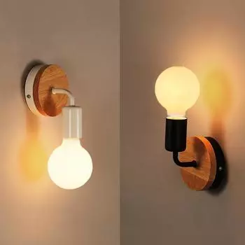 Светодиодный настенный светильник Nordic для внутреннего освещения с цоколем E27 для гостиной, спальни, коридора, украшения дома, настенные светильники, бра