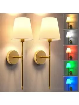 Светодиодный настенный светильник Nordic с зарядкой RGB-лампой, съемный беспроводной настенный светильник для спальни, коридора, прихожей, внутренний светильник, прикроватный светильник In Charging bulb