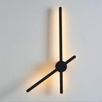 Светодиодный настенный светильник Personality Bedroom Bedside 340° вращающийся настенный светильник черный/золотой прямой трубчатый вращающийся настенный светильник 20W&Warm White (2700-3500K)&AC185-245V чёрный