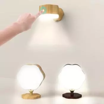 Светодиодный настенный светильник с 3 уровнями яркости, регулируемой яркостью, регулируемым углом наклона, простой в установке, заботящийся о глазах ночной светильник с дистанционным управлением White Light.