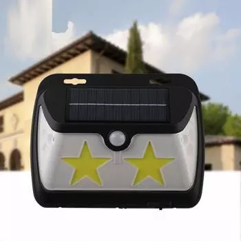 Светодиодный настенный светильник с датчиком движения PIR на солнечной энергии для использования вне помещений водонепроницаемый энергосберегающий