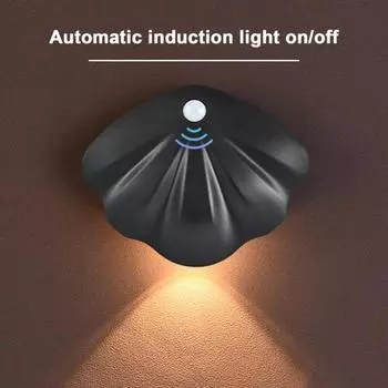 Светодиодный настенный светильник с датчиком движения, перезаряжаемый, с регулируемой яркостью, проводка не требуется, магнитный современный минималистичный настенный светильник A белый