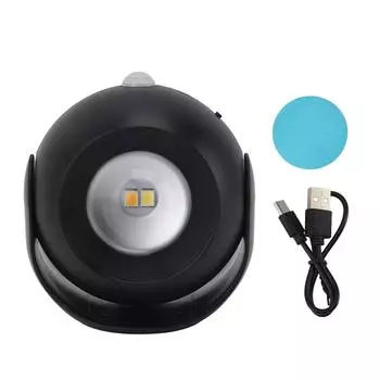 Светодиодный настенный светильник с датчиком движения, 3-цветный световой эффект, беспроводной, с магнитным креплением, перезаряжаемый настенный светильник