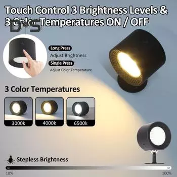 Светодиодный настенный светильник с пультом дистанционного управления, регулируемая яркость, цветовая температура, перезаряжаемый настенный светильник, ночник Regular Style
