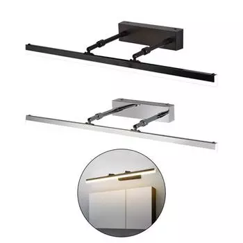 Светодиодный настенный светильник с регулируемой цветовой температурой, регулируемой яркостью, без мерцания, широко используемый современный светодиодный светильник для туалетного столика, подсветка для картин 40cm A серебряный