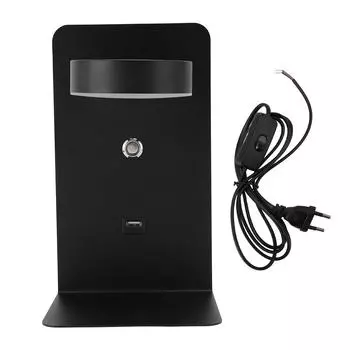 Светодиодный настенный светильник с выключателем и USB-портом для зарядки, современная вращающаяся лампа для чтения для общежития