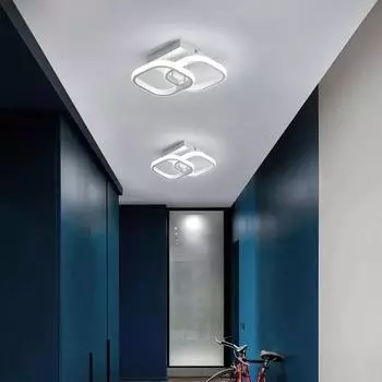 Светодиодный настенный светильник, современная и модная гостиная, спальня, прикроватная лампа, лампа для лестницы и прохода One Size белый