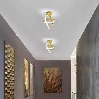 Светодиодный настенный светильник, современная и модная гостиная, спальня, прикроватная лампа, лампа для лестницы и прохода One Size золотой