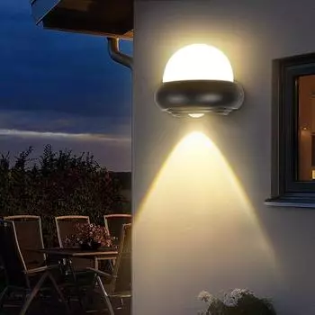 Светодиодный настенный светильник, светодиодный 8/12 Вт, бра для крыльца, 110/220 В, светодиодный светильник, внутренний светильник для лестницы, спальни, уличного садового светодиодного освещения 8W чёрный