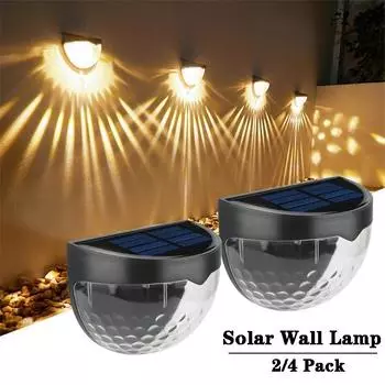 Светодиодный настенный светильник, уличная солнечная лампа, солнечный свет, ступенчатый светильник, уличный фонарь для сада, двора, ландшафтное украшение Black-white light