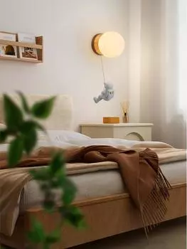 Светодиодный настенный светильник в виде астронавта для дома, спальни для мальчиков и девочек, декор для спальни с изображением мультфильмов, настенный светильник для гостиной, кабинета, настенный светильник для интерьера, бра Warm White (2700-3500K)