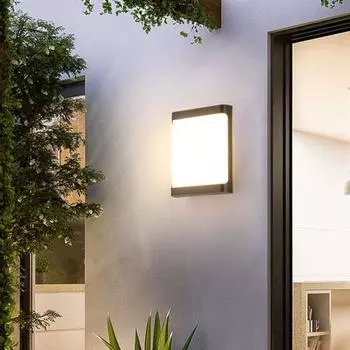 Светодиодный настенный светильник, высокая яркость, без мерцания, IP54, водонепроницаемый, с низким энергопотреблением, настенный светильник, светодиодный светильник для прохода в шкафу White Light. чёрный