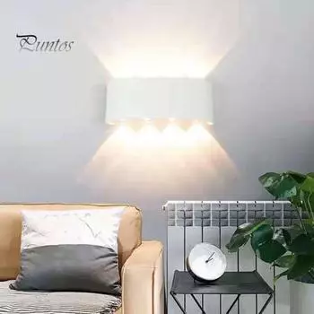 Светодиодный настенный светильник высокой яркости IP64, водостойкий, нержавеющий, простая установка, уличный настенный светильник для коридора Warm light чёрный