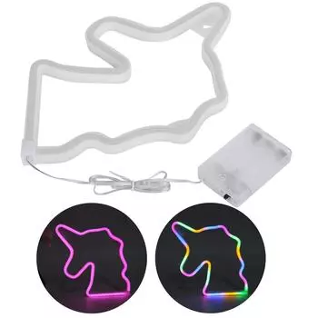 Светодиодный неоновый свет Художественное украшение стены Неоновый свет для праздника День рождения Вечеринка Фестиваль Colorful