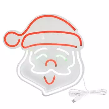Светодиодный неоновый светильник Санта-Клауса, настенный светильник, украшение для спальни, вечеринки, дня рождения, бара, клуба