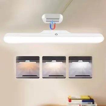 Светодиодный ночник магнит для шкафа в общежитии 30 см 1200 мАч USB ночник с регулируемой яркостью настольная лампа для шкафа кухонного шкафа белый