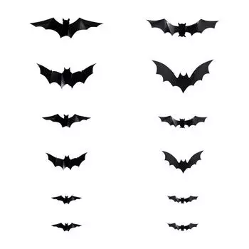 Светодиодный ночник на Хэллоуин, наклейка на стену – ПЭТ декоративный свет для вечеринки и оформления комнаты One Size