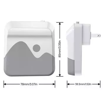 Светодиодный ночник настенный светильник яркость регулируемая настенная вилка тип ночник для прихожей лестницы спальни EU Plug теплый белый