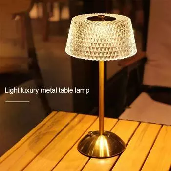 Светодиодный ночник Nordic Touch Night Lamp перезаряжаемый для дома, спальни, кабинета, прикроватной атмосферы, украшения, стеклянная светодиодная настольная лампа
