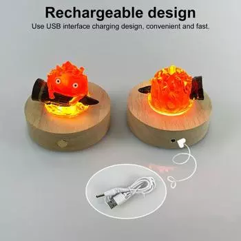 Светодиодный ночник перезаряжаемый настольный рассеянный свет мягкий мерцающий мультфильм A